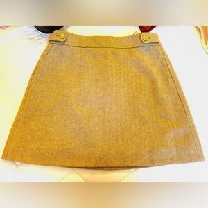NWT - J.Crew Tan Wool Mini Skirt
